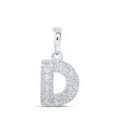 1/3CTW-DIA P1P2 INITIAL "D" PENDANT